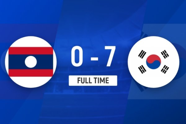 2场进12球丢0球！韩国U23队7-0大捷老挝U23，暂列J组第一