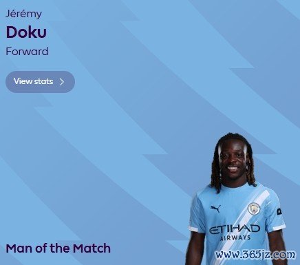 1进球7过东谈宗旨效，官方：多库当选曼城3-0利物浦一役全场最好