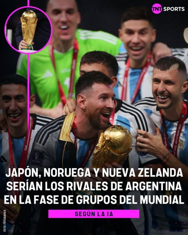 梅西大战哈兰德🤯AI展望阿根廷全国杯分组：日本、挪威、新西兰
